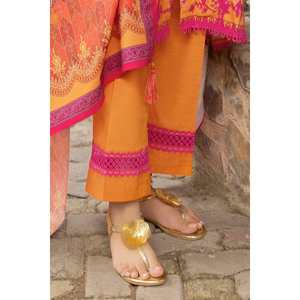 Conjunto de traje Khaddar estampado sin coser de 3 piezas para mujer K-52025 - Product Image 2