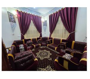 Design d'intérieur Majlis arabe, design classique moderne, ensemble élégant pour salon, sièges d'angle luxueux, design gain de place - Product Image 1