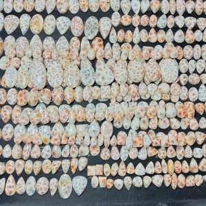 Piedra de cabujón de Thomsonita natural Hermoso jaspe rosa Proveedor mayorista de Thomsonita suelta Gemas verdes Piedra de Thomsonita - Product Image 2