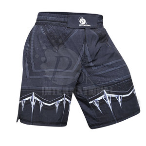 Pantalones cortos de entrenamiento MMA con Logo personalizado, Shorts elásticos de sublimación, ropa de lucha - Product Image 1