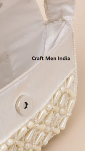 Bolso de Mano con Cuentas Hechas a Mano con Diseño de Cuadros Abstractos, Bolso Elegante para Mujer, Ideal para Regalos - Product Image 3