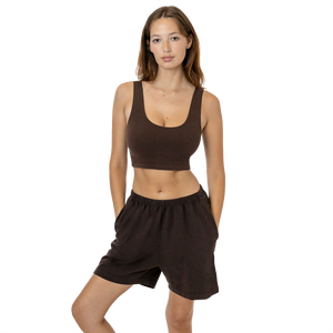 Custom Plain 100% Cotton French Terry Jogging <b>Women</b> Walking Outdoor Sweat <b>Shorts</b> - Product Image 4