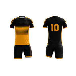 2025 vente chaude 100% polyester vêtements de football ensemble d'uniformes chemises de football complètes avec un design imprimé uni - Product Image 1
