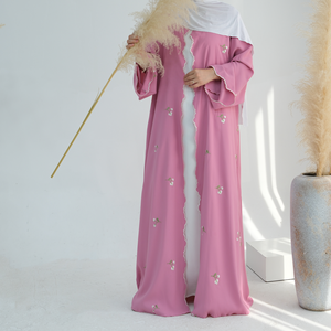 2025 Abaya tradicional de lujo para mujer del fabricante El mejor color para el vestido diario Ropa musulmana para damas - Product Image 3