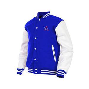 Chaqueta Letterman con Mangas de Cuero, Estilo Urbano, Chaqueta de Invierno para Moda Casual Diaria, Superventas - Product Image 4