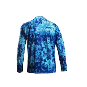 Vêtements de sport pour hommes-Chemises de pêche à manches longues avec protection UV ventilée pour l'extérieur-Impression par sublimation - Product Image 6