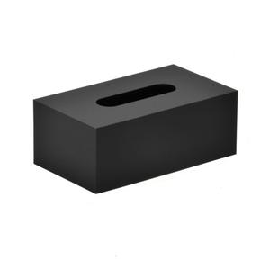 Porte-boîte à mouchoirs en métal fait main, moderne et écologique, élégant, noir, rectangulaire, distributeur de serviettes, pour la maison, l'hôtel, le restaurant, la salle de bain - Product Image 1