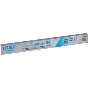 โลหะผสมทองแดงสำหรับเชื่อม Cu-Rophos CP203 น้ำหนัก 1 กก. แบบเงา 1 กก. ลวดเชื่อม FIELDS Cu94 P6 ขนาด D2xL500 มม. - Product Image 3