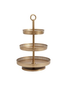 Soporte de pastel de metal ligero y moderno de diseño para un uso diario fácil de transportar o decoración profesional de pastelería - Product Image 3