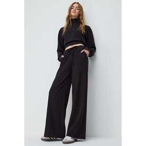 Pantalones Deportivos de Pierna Ancha con Textura Suave, Cintura Ajustable - Product Image 4