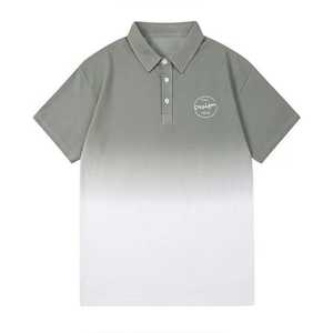 Camiseta OEM con logotipo personalizado, Camiseta lisa de manga corta de golf de alta calidad, polo sin costuras transpirable de secado rápido para hombre - Product Image 3