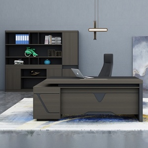 Escritorio de Oficina en Forma de L, Configurable, de Madera, para Ejecutivos, Mesa para Computadora, Fácil de Armar, Muebles Comerciales para el Hogar, para Gerentes - Product Image 1