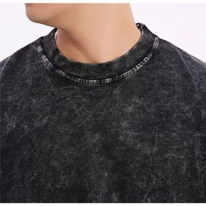 เสื้อยืดสำหรับผู้ชายเสื้อยืดผ้าฝ้าย100% ขนาดใหญ่ออกแบบได้เอง - Product Image 4