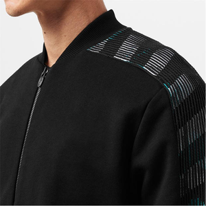 Sudadera de cuello redondo de invierno de algodón pesado con cremallera completa Sudadera elegante con hombros caídos - Product Image 6