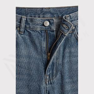 Pantalones Vaqueros Casuales de Primavera para Hombre, Estilo Americano Nuevo, Holgados, Rectos, de Tela Denim, Color Personalizado, Ropa Urbana Premium, Secado Rápido - Product Image 4