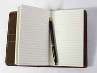 Journal en cuir de buffle personnalisé, vente chaude, aspect vintage, odeur agréable du cuir, rabat avec couture plus résistante que la machine, journal intime