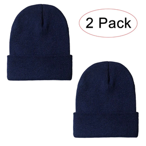 Hot Sale Plain Outdoor Beanie <b>Caps</b> for <b>Men</b> Women Design Beanies Skull <b>Caps</b> Cuffed Winter Hat Beanie With Custom Logo - Product Image 2