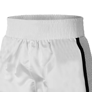 Shorts de boxe blancs pour hommes, respirants, à séchage rapide, légers, en polyester, pour l'entraînement aux arts martiaux, coupe classique, taille adulte pour la boxe - Product Image 6