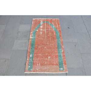 พรมตุรกีวินเทจ ขนาด 2.1x4 ฟุต (64x122 ซม.) พรมขอบสีแดง - Product Image 1