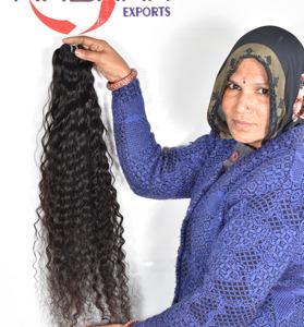 Indian 100% Wholesale Raw Hair Processing None Bundle Natural Weaving <b>Cheap</b> Machine Double Weft Deep Wave Human Hair <b>Extensions</b> - Product Image 1