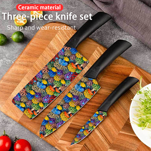 Couteau de chef à lame en céramique, manche en plastique, outil de cuisine, haute qualité, durable, vente chaude, expédition rapide - Product Image 3