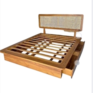 เตียงหวาย เฟอร์นิเจอร์ห้องนอน เฟอร์นิเจอร์โรงแรม ประกอบเฟอร์นิเจอร์ - Product Image 1