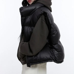 Chaleco Acolchado Personalizado de Moda Casual para Otoño 2026 / Chaqueta Acolchada para Mujer OEM, Abrigo Ligero y Moderno 2026 - Product Image 3