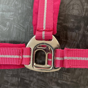 High Quality English Saddle Horse Halter with Veet <b>Fabric</b> Padding Glitter <b>Strip</b> and Curve Shape Cheek Noseband and Headpiece - Product Image 3