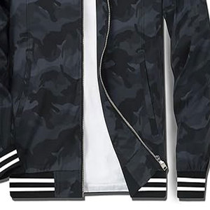 Qualité professionnelle hommes Slim Fit léger coupe-vent veste classique Camouflage Varsity Bomber manteau grande taille en toile - Product Image 3