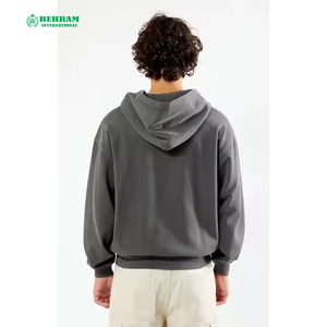 Sweat-shirts à fermeture éclair unisexes grande taille 100% coton, tendance, élégants, séchage rapide, respirants, en molleton/tissu éponge français, confortables, tissu doux - Product Image 1