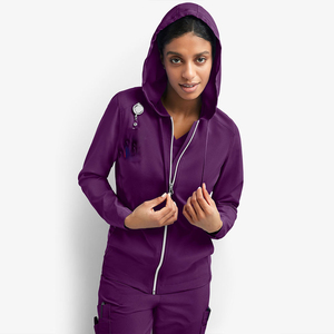 Vente en gros de blouses d'infirmière de haute qualité, tendance, à manches courtes, en sergé extensible avec technologie de détection des aiguilles, uniforme hospitalier - Product Image 6