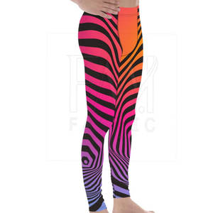 Elegante sublimación Running Men Leggings para patrón personalizado estilo Fitness Wear ejercicio Slim Loose Fit - Product Image 2