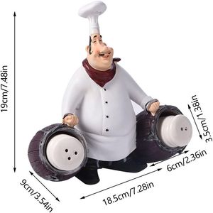 Chef italiano Figurine ristorante resina artigianato statua per cucina decorazione sculture categoria di prodotto - Product Image 4