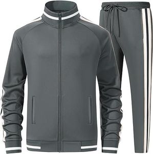 Vente en gros 100% coton Hommes Deux pièces Survêtement Personnalisé Surdimensionné Zip Veste Pantalon Respirant Grande Taille Activewear Jogging Ensemble - Product Image 1