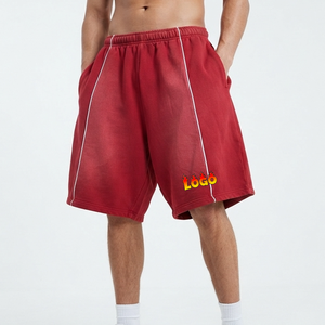 Men Summer Solid Canvas High Street Oversized Baggy Street Wear Jogger <b>Sweat</b> <b>Shorts</b> Custom Made - Product Image 4