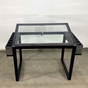 Escritorio de Dibujo Contemporáneo DD68005 con Estructura Metálica y Superficie de Vidrio - Product Image 6
