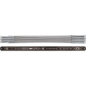 ไม้บรรทัดพับได้อลูมิเนียม EC II ยาว 2 เมตร กว้าง 14 มม. สีดำ BMI - Product Image 1