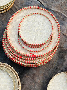 Vietnam panier en bambou fait à la main naturel tissé organisateur multi-usages panier décoratif stockage conteneur exportation approvisionnement - Product Image 6