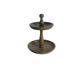 Vente en gros d'outils à gâteaux en bois d'acacia à 2 niveaux présentoir à cupcakes plateau de service en bois pour mariage ou fête à la maison autres cupcakes - Product Image 4