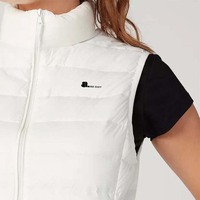 Nouveau Gilet matelassé d'hiver pour femme à manches longues, coupe ajustée, col montant, coupe-vent, respirant, tricoté, écologique