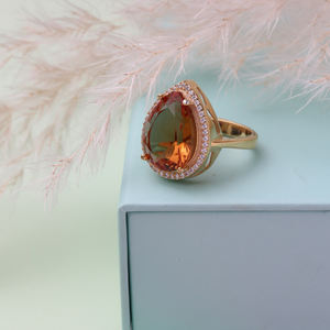 Zultanit CZ Oval Silver Cluster Anillo de mujer Hecho a mano Turco Venta al por mayor 925 Joyería de plata esterlina - Product Image 4