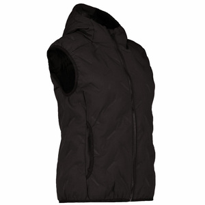 Chaleco cálido para mujer de diseño personalizado para mujer, chaleco acolchado impermeable grueso para jóvenes con capucha desmontable - Product Image 4