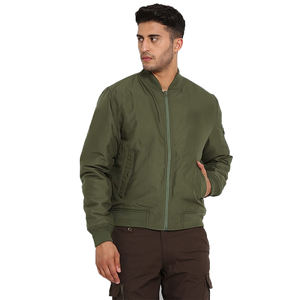 แจ็กเก็ตบอมเบอร์แบบมีซิป, แจ็คเก็ตบอมเบอร์กันลมกันน้ำสำหรับกลางแจ้งฤดูหนาวฤดูใบไม้ร่วงพร้อมกระเป๋า - Product Image 4