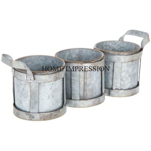 Lujosa maceta galvanizada de metal Aspecto admirable Color personalizado Hecho a mano Jardín y productos decorativos para el hogar Suministros - Product Image 5