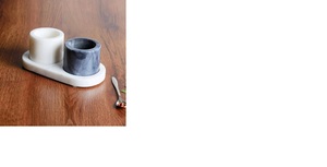 Caja de sal de mármol de diseño único o juego de botes de 2 uds. - Product Image 2