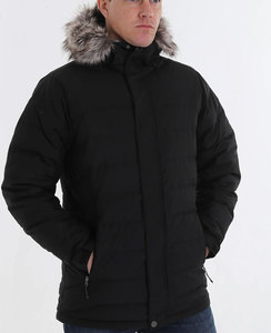 Veste d'hiver pour hommes personnalisée en gros d'usine avec capuche de veste ouatée d'hiver en toile matelassée respirante approvisionnement en vrac OEM - Product Image 3