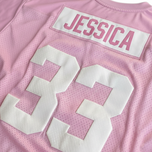 Camiseta Deportiva de Fútbol Americano Extra Grande Personalizada para Hombre, Estilo Urbano, Malla Transpirable, Cuello en V, Impresión Serigráfica - Product Image 6