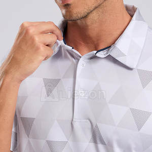 Camisa de golf ligera para hombres con tela suave Polo de golf de secado rápido para adultos - Product Image 3
