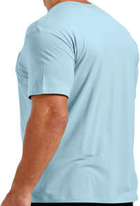 Ringer Casual Camisetas de algodón para hombre Ligero Transpirable con detalle de bolsillo para mujer Estilo - Product Image 5