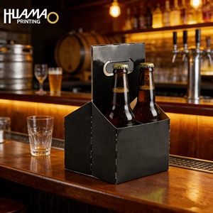 Boîte en carton ondulé portable avec poignée, directement de l'usine, pour un transport plus facile des boissons (bière, jus, soda, boissons en bouteille) - Product Image 2